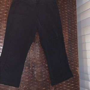 Black Flare Capri Sweats